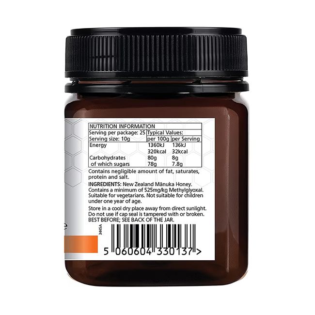MANUKA LAB MANUKA MGO 525 medus, 250 g