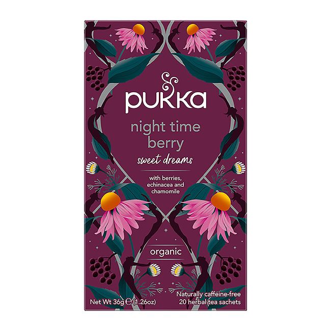 PUKKA ORGANIC NIGHT BERRY arbata, 20 vnt.