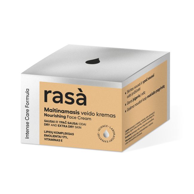 RASA INTENSE CARE maitinamasis veido kremas, 50 ml