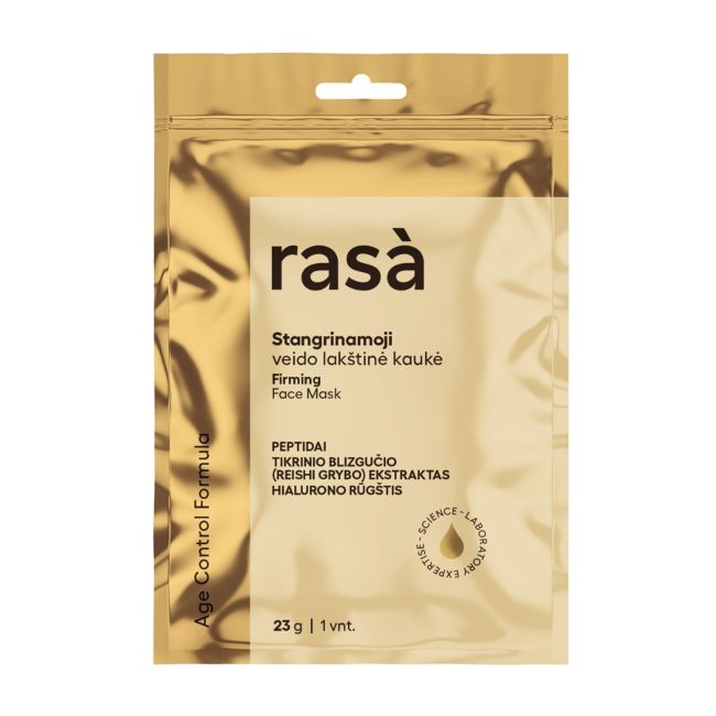 RASA AGE CONTROL FORMULA stangrinamoji veido lakštinė kaukė, 23 g