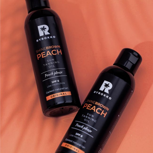BYROKKO SHINE BROWN SPF6 įdegio aliejus, 150 ml