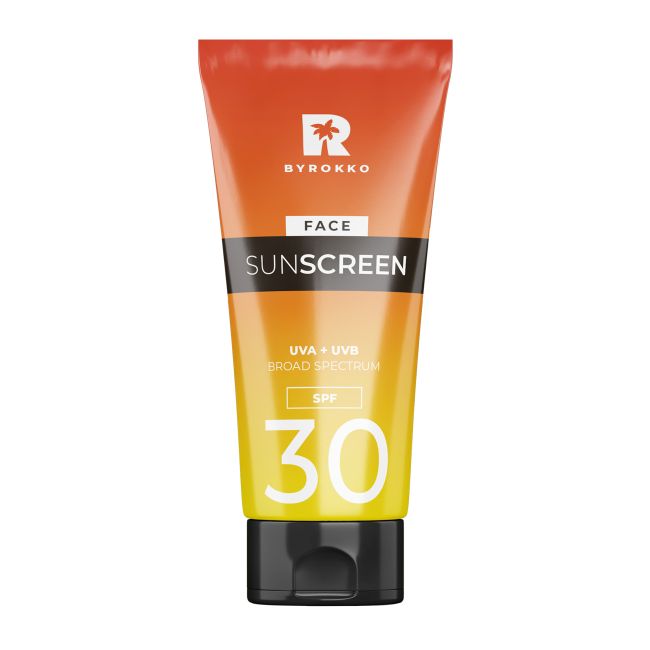 BYROKKO BODY SUNSCREEN SPF30 apsauginis veido kremas nuo saulės, 50 ml
