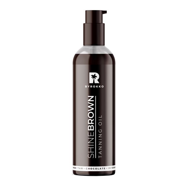 BYROKKO SHINE BROWN CHOCOLATE įdegio aliejus, 145 ml