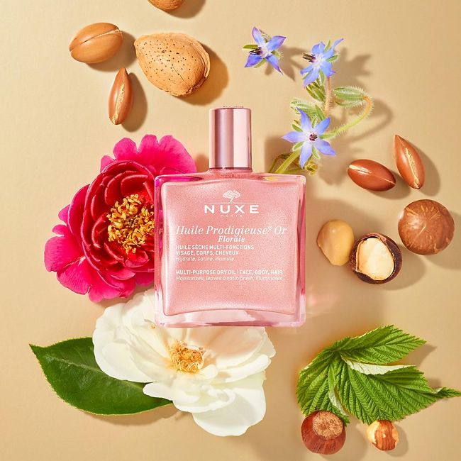 NUXE HUILE PRODIGIEUSE OR MULTI-PURPOSE veido, kūno ir plaukų sausasis aliejus, 50 ml