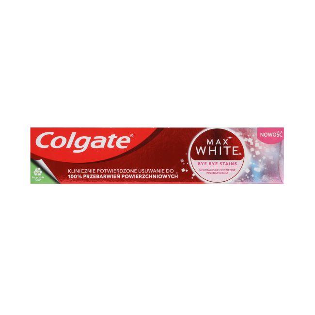 COLGATE MAX WHITE BYE BYE STAINS dantų pasta, 75 ml