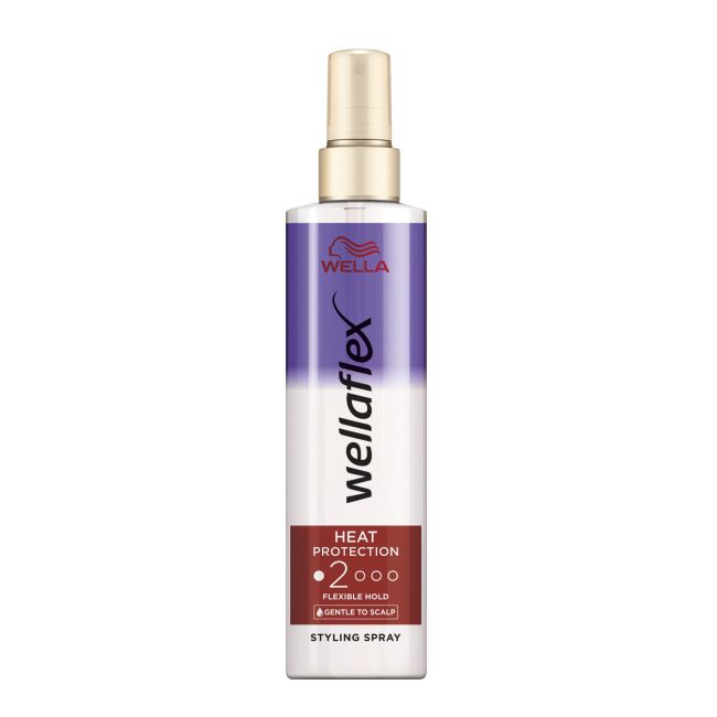 WELLAFLEX nuo karščio apsaugantis ir šukuoseną formuojantis purškiklis, 150 ml