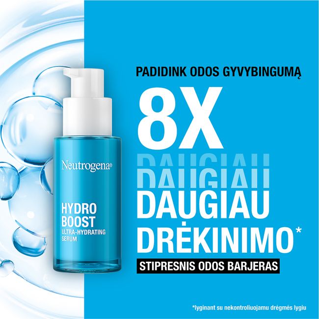 NEUTROGENA HYDRO BOOST ULTRA - HYDRATING veido serumas, 30 ml
