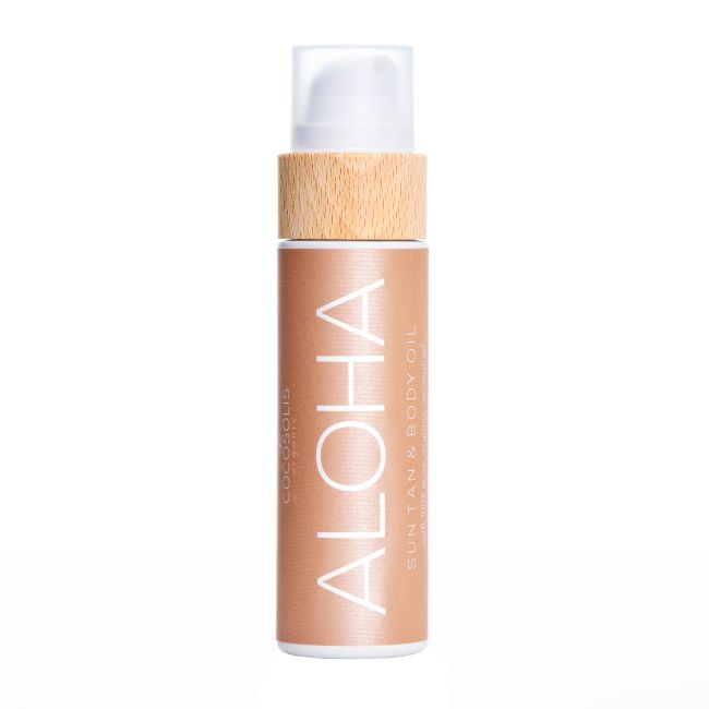 COCOSOLIS ORGANIC ALOHA SUNTAN & BODY OIL veido ir kūno įdegio aliejus, 110 ml