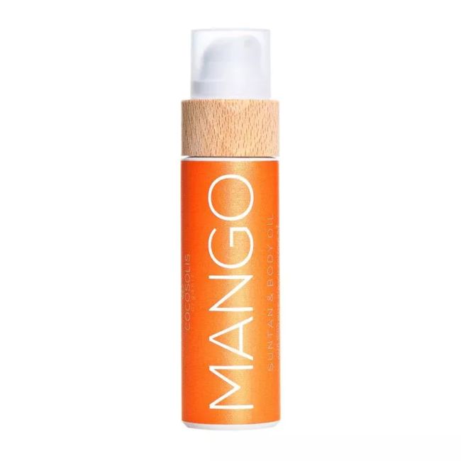COCOSOLIS ORGANIC MANGO SUNTAN & BODY OIL veido ir kūno įdegio aliejus, 110 ml