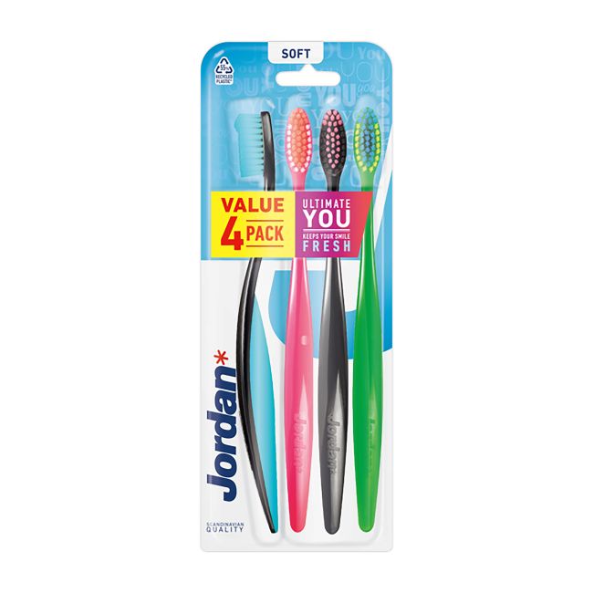 JORDAN ULTIMATE YOU SOFT dantų šepetėliai (4 vnt.)