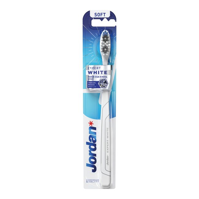 JORDAN EXPERT WHITE SOFT dantų šepetėlis