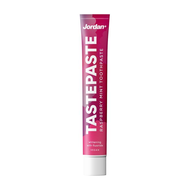 JORDAN TASTEPASTE RASPBERRY MINT dantų pasta, 50 ml