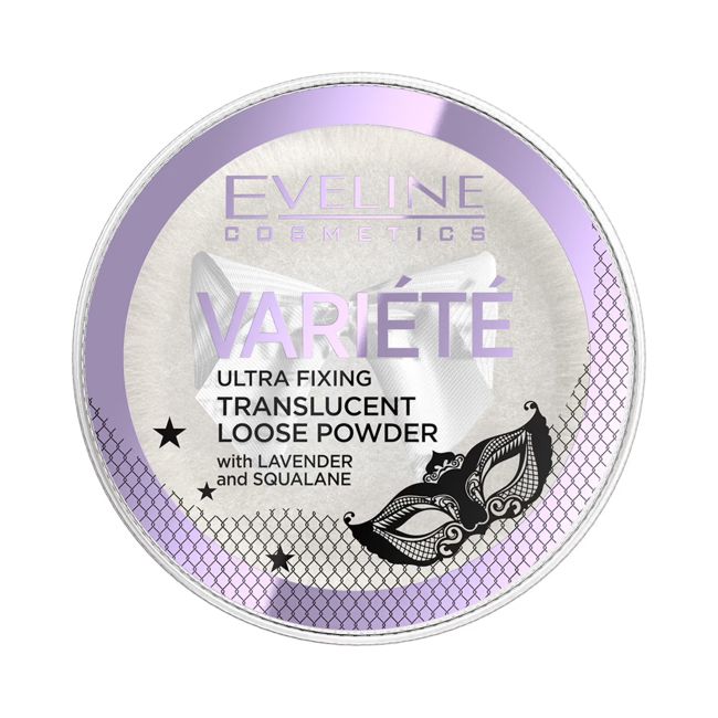 EVELINE VARIETE ULTRA FIXING TRANSLUCENT biri fiksuojamoji pudra, 5 g