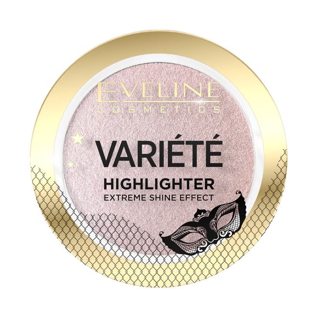 EVELINE VARIETE HIGHLIGHTER EXTREME SHINE EFFECT švytėjimo suteikianti pudra, 4,5 g
