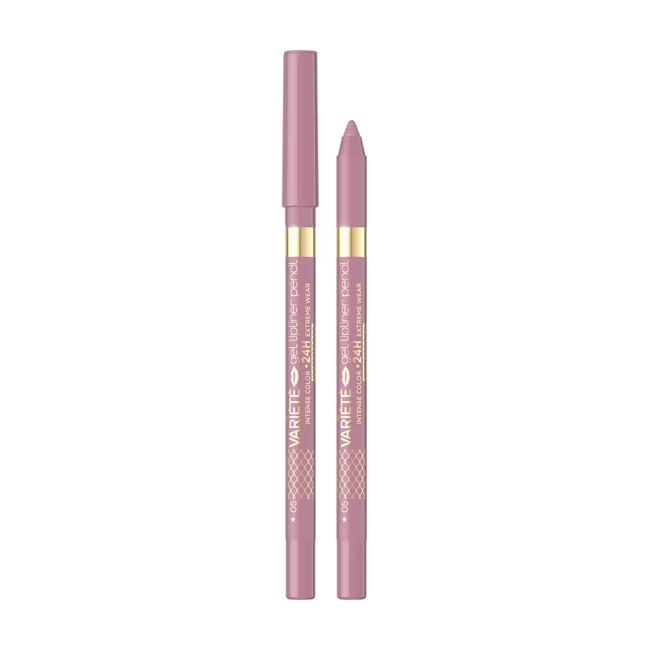 EVELINE VARIETE GEL WATERPROOF lūpų pieštukas, 1,3 g