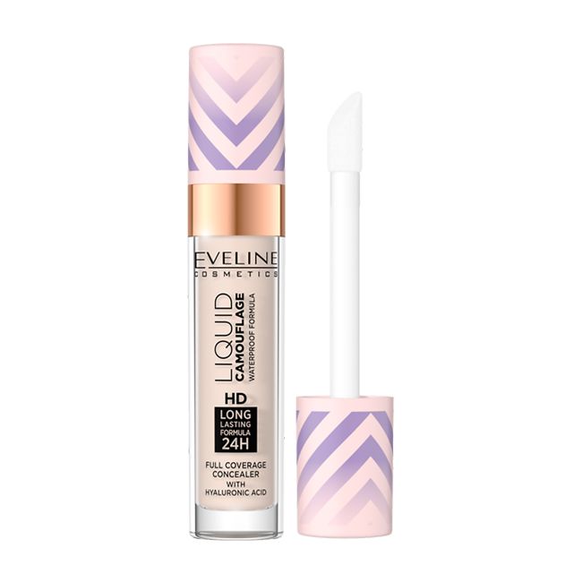 EVELINE LIQUID CAMOUFLAGE WATERPROOF FORMULA maskuojamoji priemonė, 7 ml