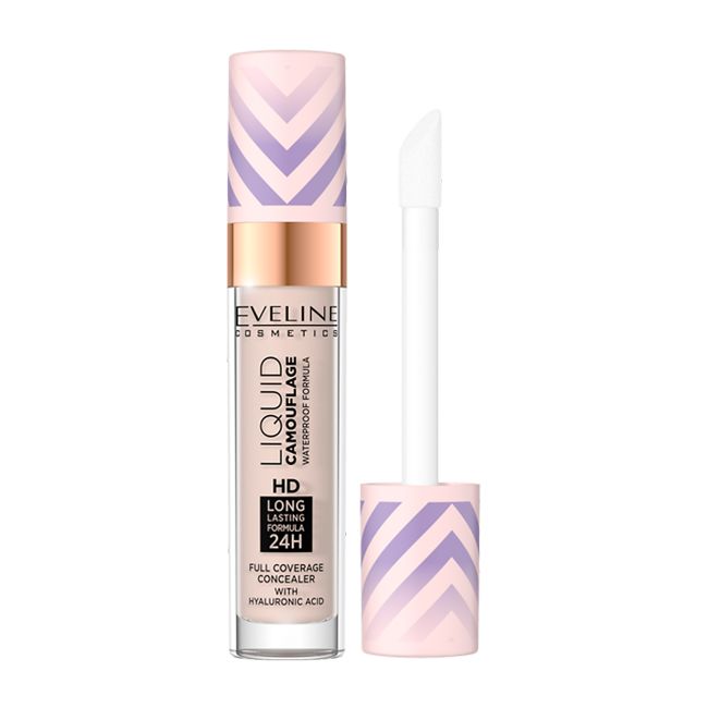 EVELINE LIQUID CAMOUFLAGE WATERPROOF FORMULA maskuojamoji priemonė, 7 ml