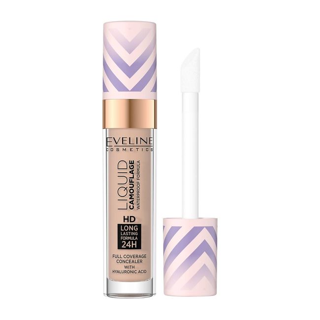 EVELINE LIQUID CAMOUFLAGE WATERPROOF FORMULA maskuojamoji priemonė, 7 ml