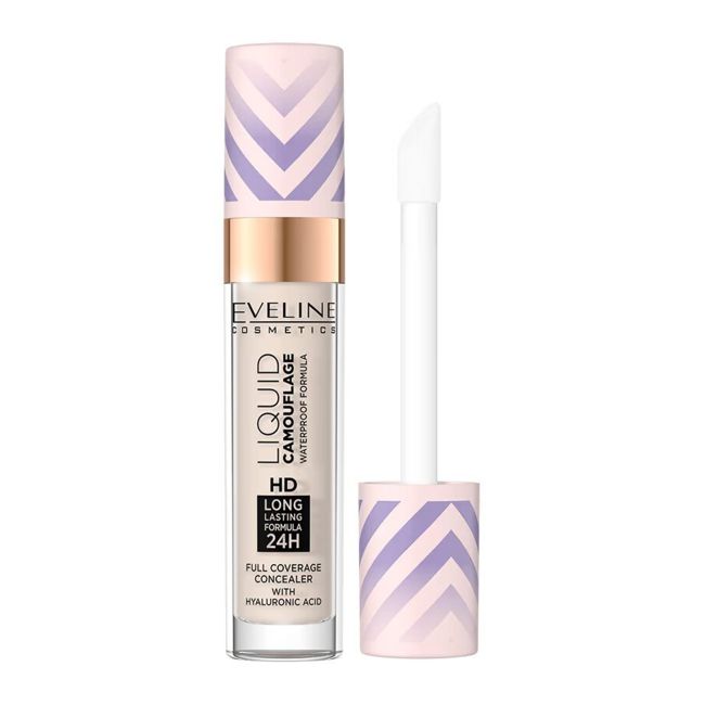 EVELINE LIQUID CAMOUFLAGE WATERPROOF FORMULA maskuojamoji priemonė, 7 ml