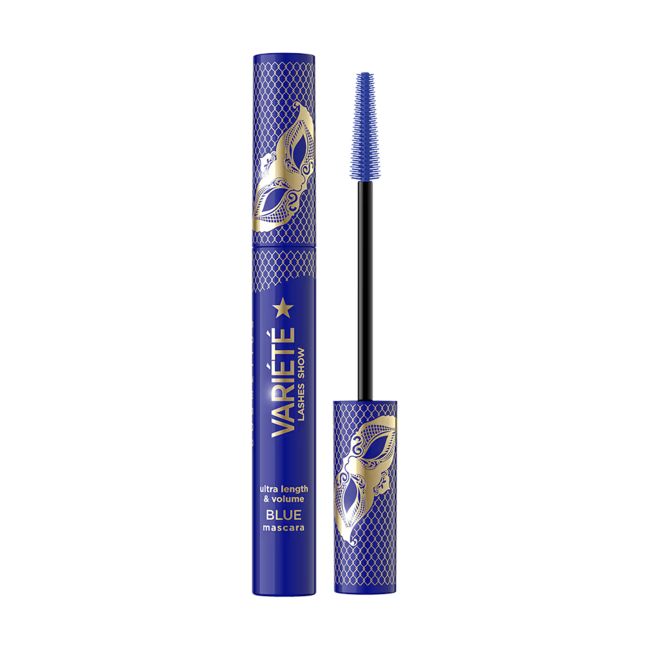 EVELINE VARIETE LASHES SHOW BLUE blakstienų tušas, 9 ml