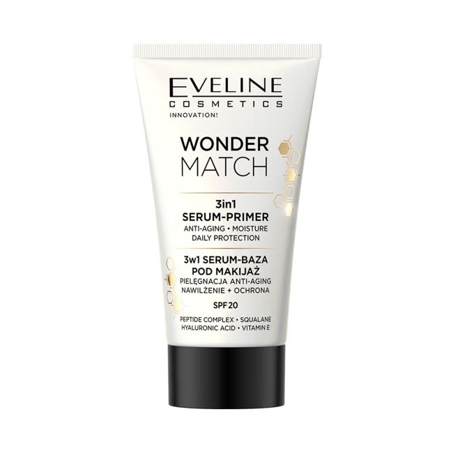 EVELINE WONDER MATCH 3IN1 SPF20 serumas-makiažo pagrindas, 30 ml