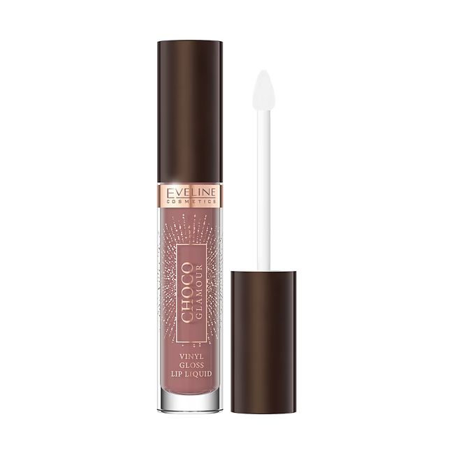EVELINE VARIETE CHOCO GLAMOUR VINYL GLOSS LIP LIQUID skystieji lūpų dažai
