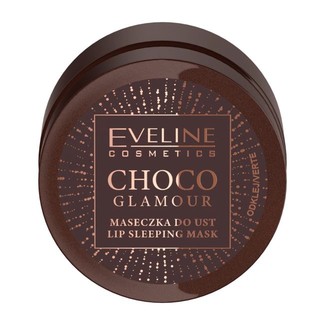 EVELINE CHOCO GLAMOUR SLEEPING naktinė lūpų kaukė, 12 ml