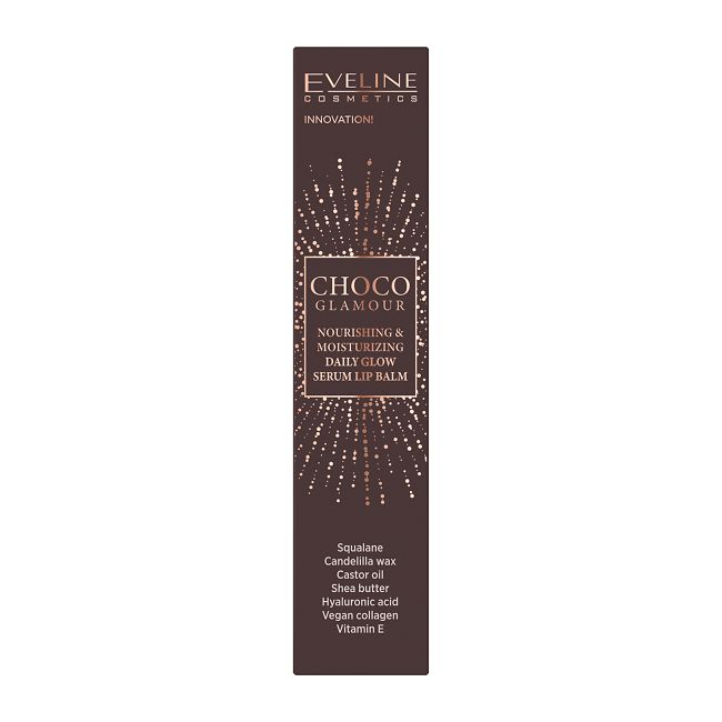 EVELINE CHOCO GLAMOUR lūpų balzamas serumas, 12 ml