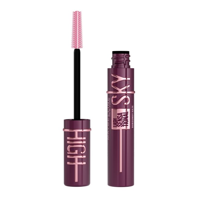 MAYBELLINE LASH SENSATIONAL SKY HIGH BURGUNDY HAZE blakstienų tušas, 7,2 ml
