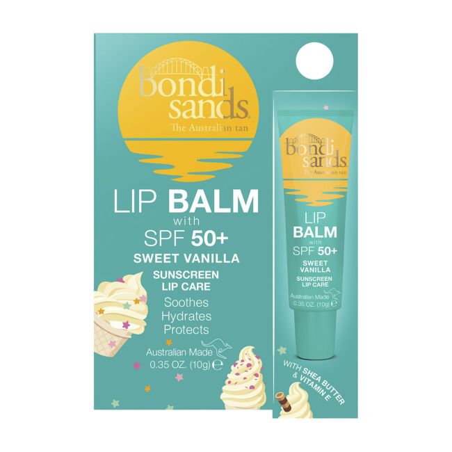BONDI SANDS SPF50+ SWEET VANILLA apsauginis lūpų balzamas, 10 g