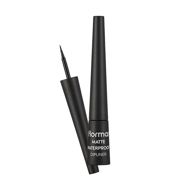 FLORMAR MATTE WATERPROOF DIPLINER akių kontūro skystis su plunksnele, 2,5 ml