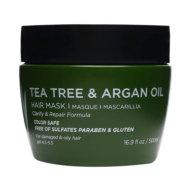 LUSETA TEA TREE & ARGAN OIL plaukų kaukė, 500 ml