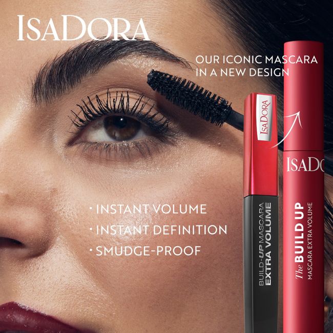 ISADORA THE BUILD UP EXTRA VOLUME blakstienų tušas, 10 ml