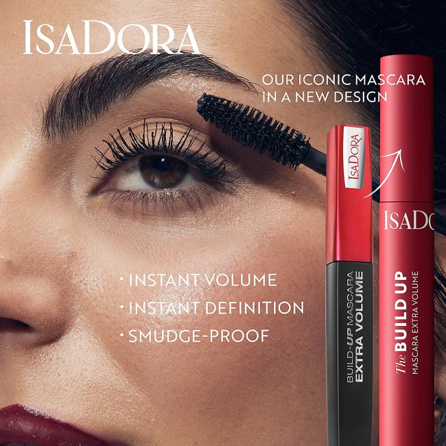 ISADORA THE BUILD UP EXTRA VOLUME blakstienų tušas, 10 ml