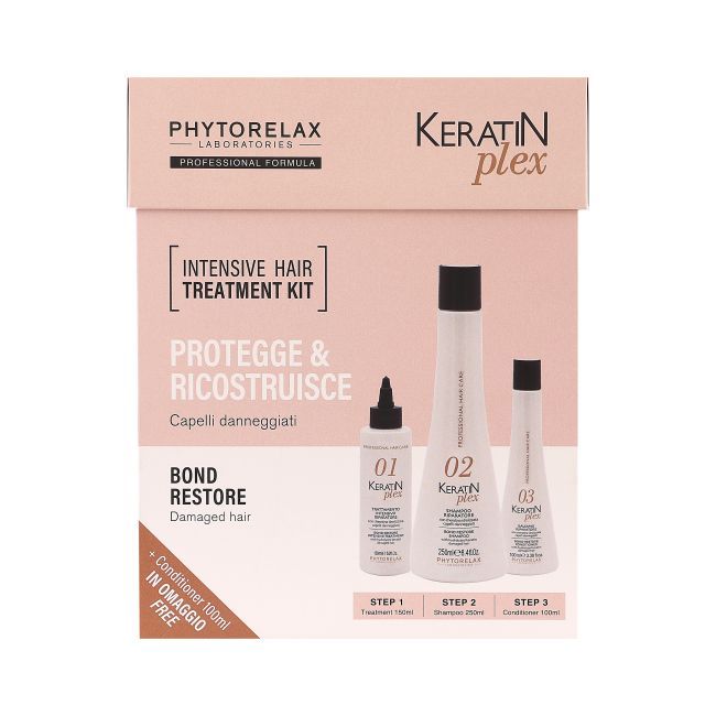 PHYTORELAX KERATIN PLEX plaukų priežiūros rinkinys