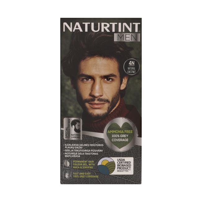 NATURTINT MEN ilgalaikiai gelinės tekstūros vyrų plaukų dažai, 170 ml