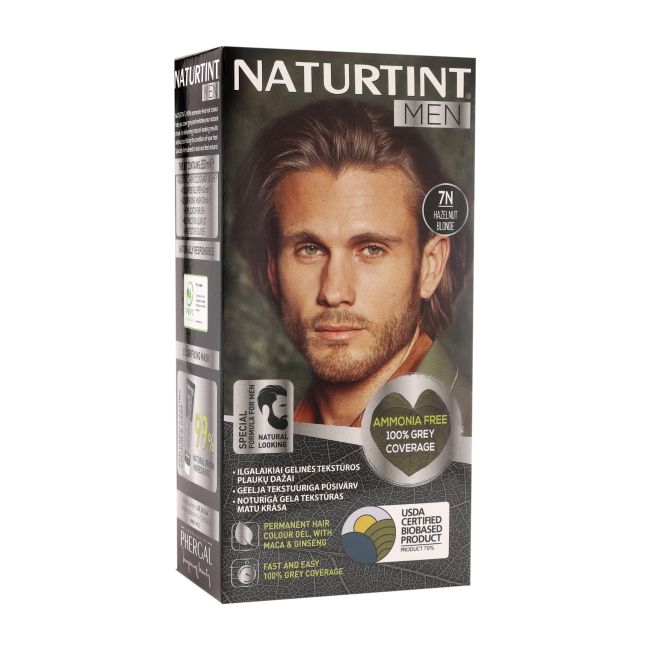 NATURTINT MEN ilgalaikiai gelinės tekstūros vyrų plaukų dažai, 170 ml