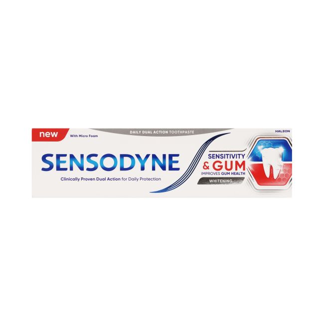 SENSODYNE SENSITIVITY & GUM WHITENING dantų pasta, 75 ml