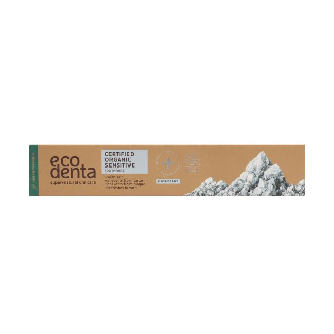ECODENTA CERTIFIED ORGANIC SENSITIVE dantų pasta, 75 ml