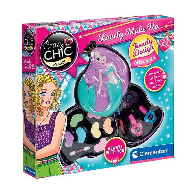 CLEMENTONI CRAZY CHIC BEAUTY MERMAID makiažo rinkinys