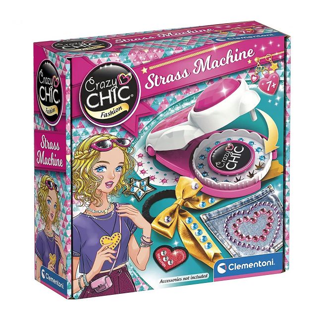 CLEMENTONI CRAZY CHIC FASHION STRASS MACHINE kūrybinis rinkinys