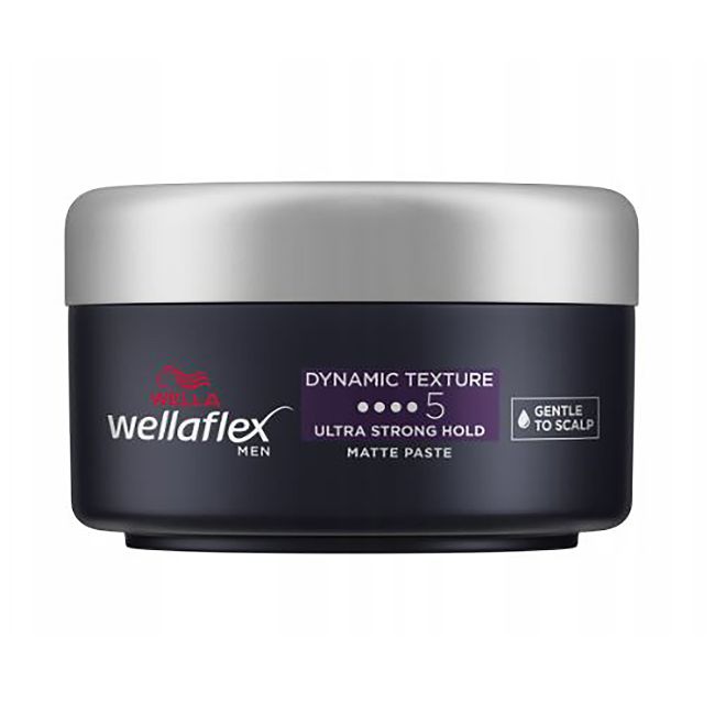 WELLAFLEX MEN ULTRA STRONG HOLD MATTE plaukų formavimo pasta, 75 ml