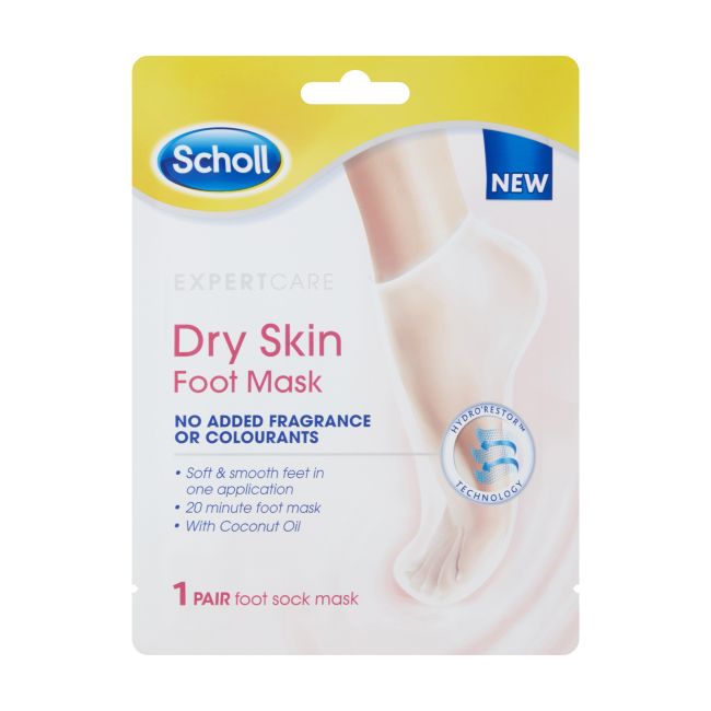 SCHOLL DRY SKIN pėdų kaukė kojinės sausai odai prižiūrėti, 1 pora