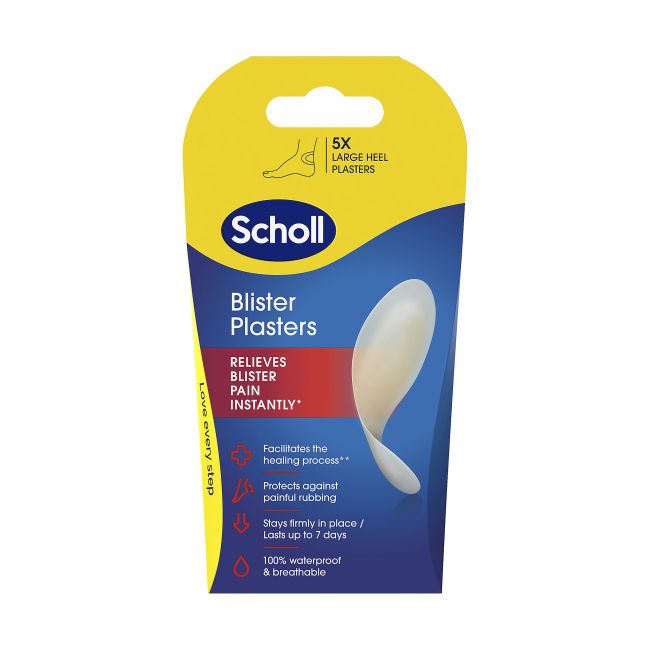 SCHOLL BLISTER PLASTERS dideli užkulnių pūslių pleistrai (5 vnt.)