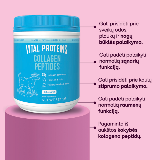 VITAL PROTEINS kolageno peptidai, milteliai, 567 g