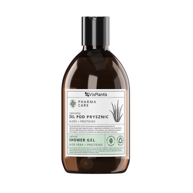 PHARMA CARE NATURAL ALOE VERA + PROTEINS dušo želė, 500 ml