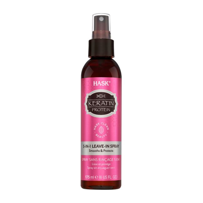 HASK KERATIN SMOOTH 5-IN-1 LEAVE-IN plaukų purškiklis, 175 ml