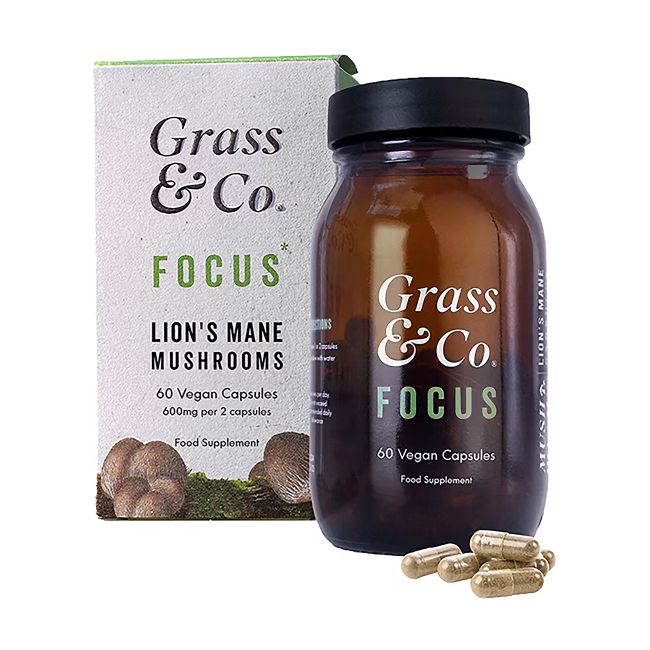 GRASS & CO FOCUS liūto karčiai, 60 kapsulių