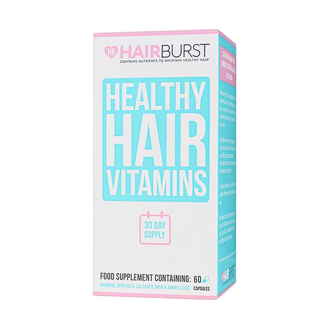 HAIRBURST HEALTHY vitaminai plaukams, 60 kapsulių
