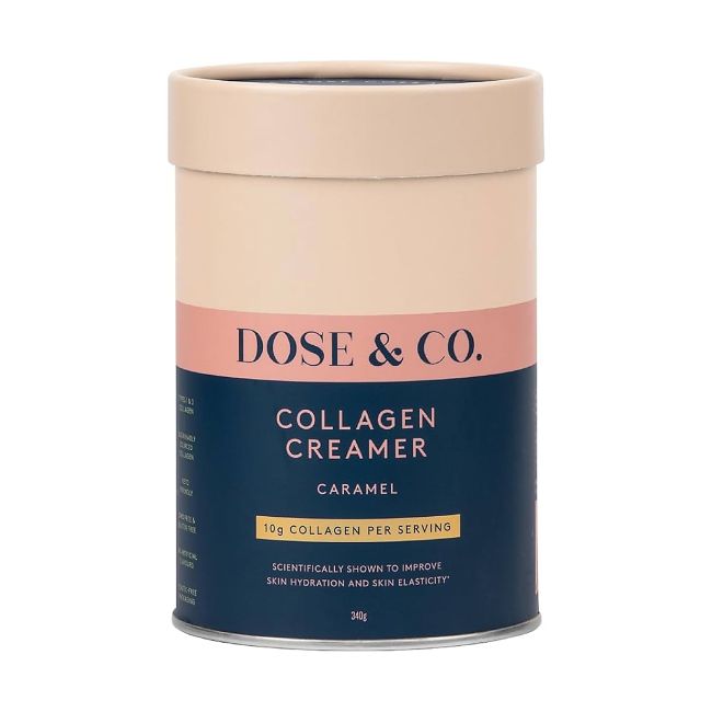 DOSE & CO. COLLAGEN PROTEIN POWDER CARAMEL, milteliai, 340 g